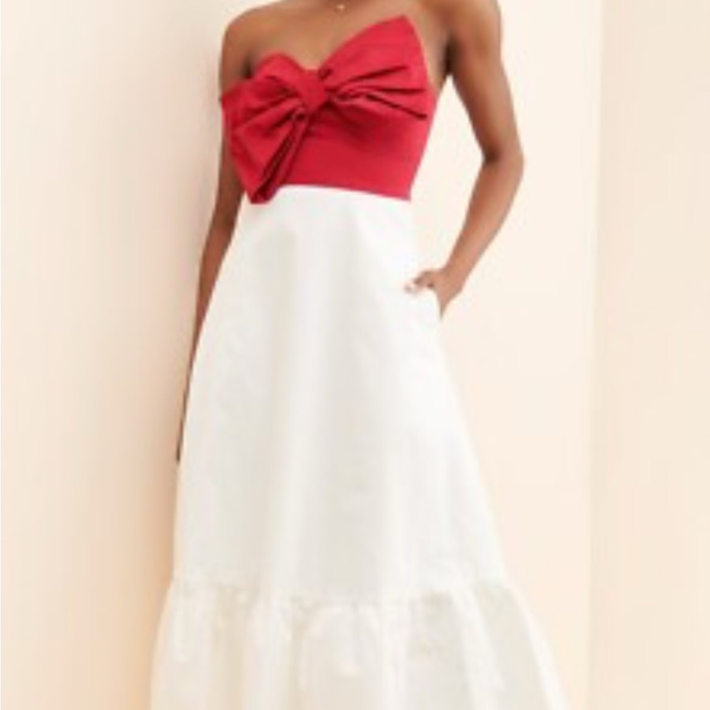 Hutch Anthropologie Dress with Red Bow